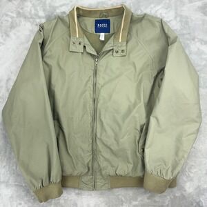 Basic Editions Mens 2XL Harrington Jacket Olive Tan Full Zip Mesh Lined Bomber